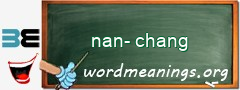 WordMeaning blackboard for nan-chang